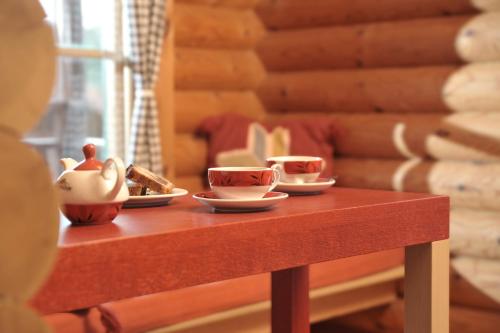 Istumisnurk majutusasutuses Xenios Chalet