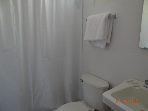 Koupelna v ubytování Hotel Mac Arthur