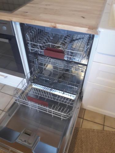 Η κουζίνα ή μικρή κουζίνα στο Ferienwohnung Betula