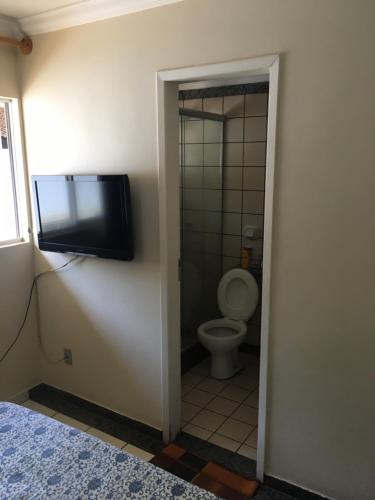 Ein Badezimmer in der Unterkunft Apartamento Caldas Novas