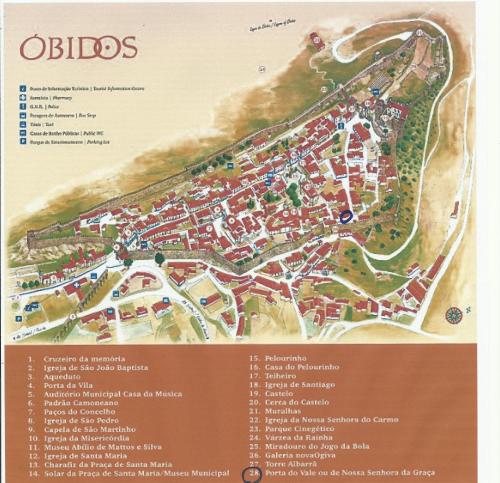 A bird's-eye view of Charming House Óbidos
