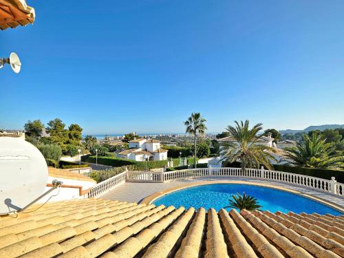 a view of a swimming pool from a house at Villa Arborcer by Interhome in Jávea