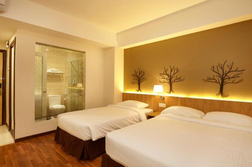 Katil atau katil-katil dalam bilik di Hotel Six Seasons @ Mid Valley