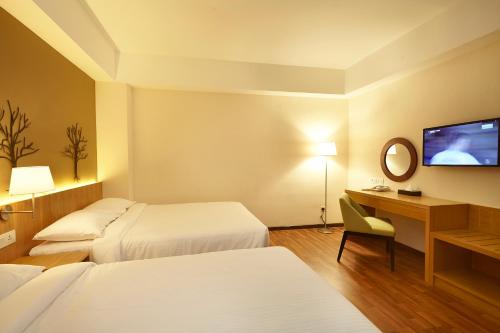Katil atau katil-katil dalam bilik di Hotel Six Seasons @ Mid Valley