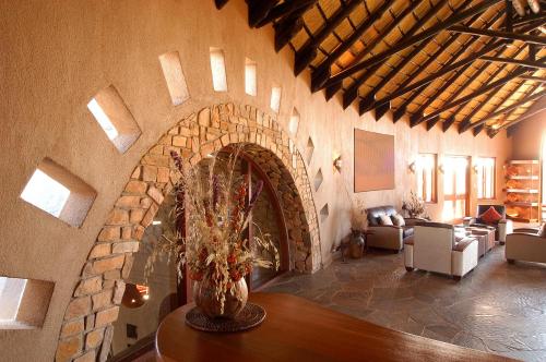 Χώρος καθιστικού στο Gocheganas Lodge