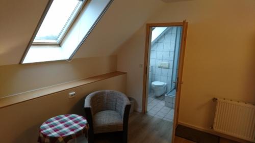 Koupelna v ubytování Gasthaus Zur Hecke