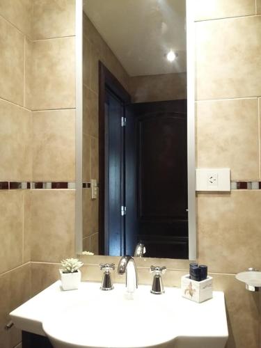 Bilik mandi di Aparts Calafate Suites