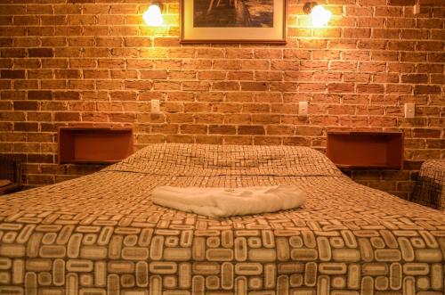 Cama o camas de una habitación en Beenleigh Village Motel