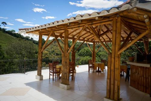 Balkoni atau teres di Hotel Campestre La Gaitana