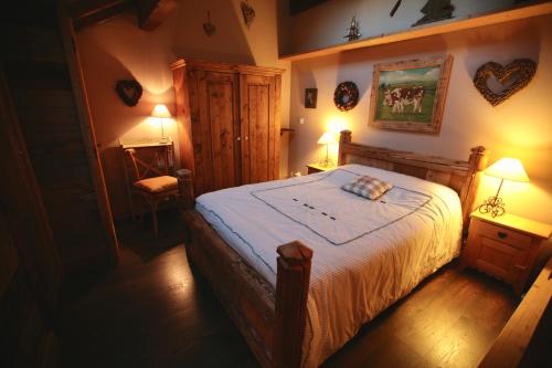 En eller flere senge i et værelse på Duplex en vieux bois hyper centre