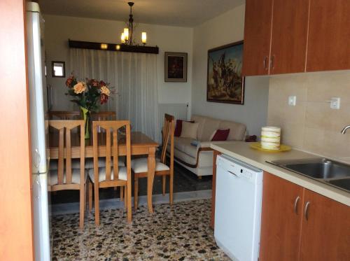 Η κουζίνα ή μικρή κουζίνα στο Kardiakafti Village
