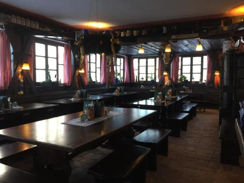 ห้องอาหารหรือที่รับประทานอาหารของ Alpengasthof Eichtbauer