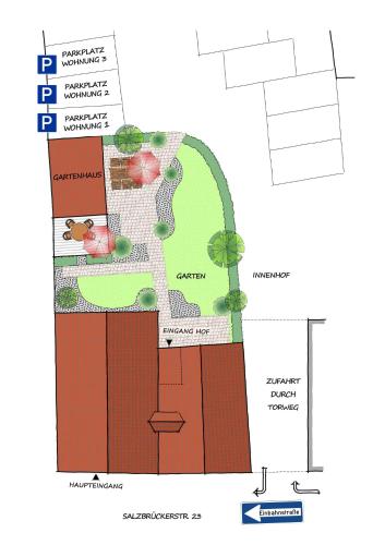 Pelan lantai bagi Gästehaus Altstadtzauber