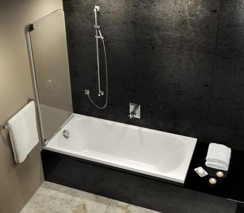 y baño con ducha y bañera blanca. en Marino Hotel - Best near Airport en Dhaka