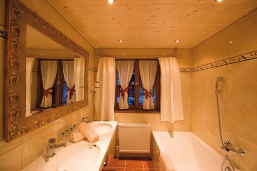 Vonios kambarys apgyvendinimo įstaigoje Alps Villa