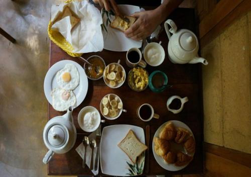 Options de petit-déjeuner proposées aux clients de l'établissement Kandy Eco Retreat