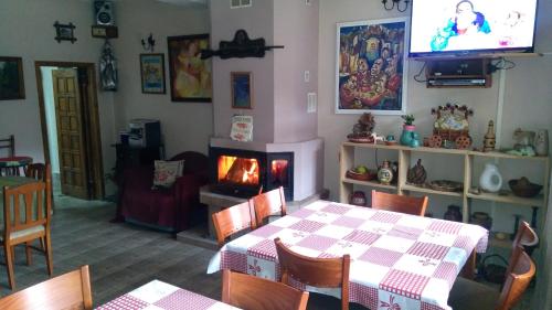 Dining area in a vendégházakat