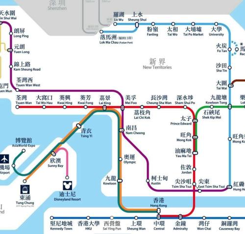 aghaighaighaighaighaighaighaighaighaighaighaighaighai subway map at Hong Kong Tai San Guest House (Harilela Branch) in Hong Kong