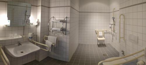 Koupelna v ubytování Hotel Sedes