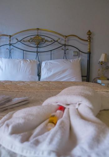 Postel nebo postele na pokoji v ubytování Guesthouse Tsegani