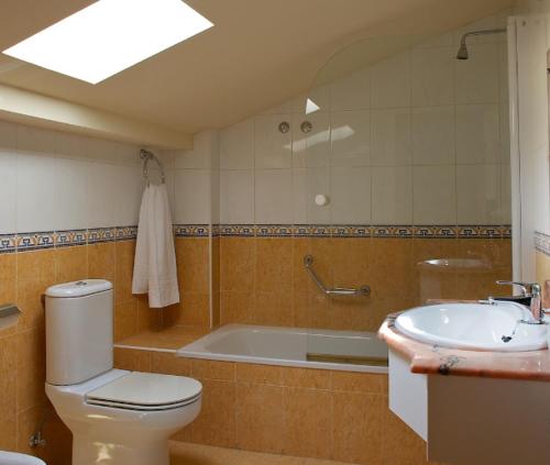 Koupelna v ubytování Hotel Río Cabia