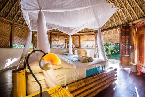 Posezení v ubytování Mu Bungalows