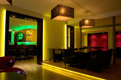 Χώρος καθιστικού στο Hotel Reckord