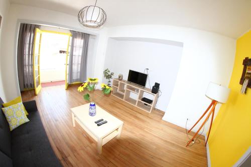 TV a/nebo společenská místnost v ubytování Hostal Vitalia