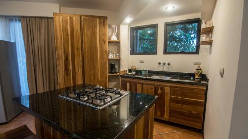 Dapur atau dapur kecil di La Mariposa Apartments
