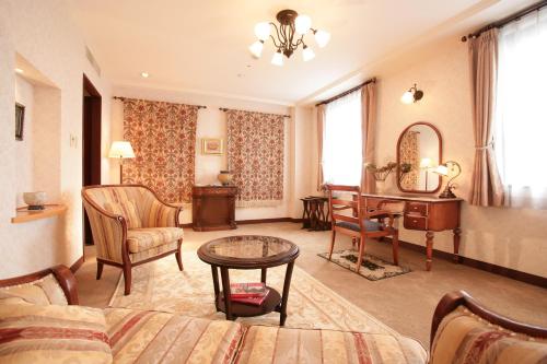 Posezení v ubytování Kitabiwako Hotel Grazie