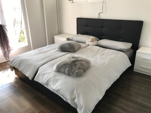 מיטה או מיטות בחדר ב-Casa Realba