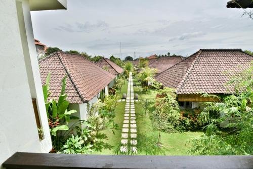an aerial view of a village with houses at Katala Suites and Villas in Sanur