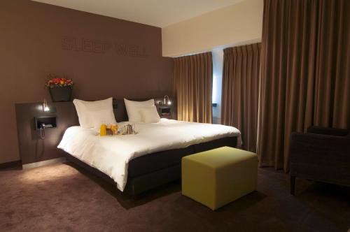 Katil atau katil-katil dalam bilik di Hotel Central