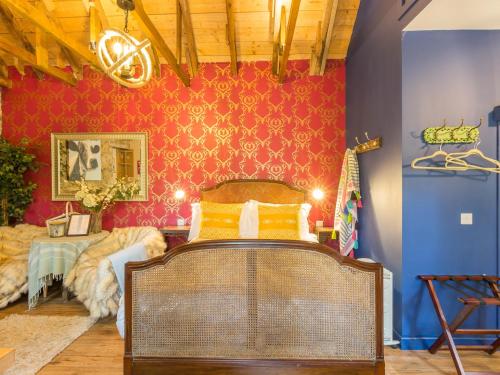 Postel nebo postele na pokoji v ubytování Glamping Bothie