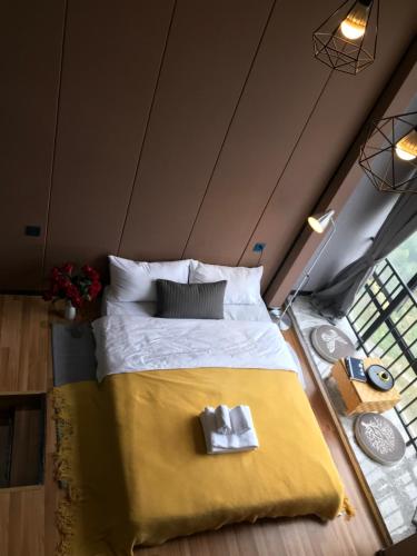 Postel nebo postele na pokoji v ubytování Lavender Apartment Branch