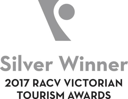 a sign that reads silverray winter tourism awards at Heytesbury House in Cobden