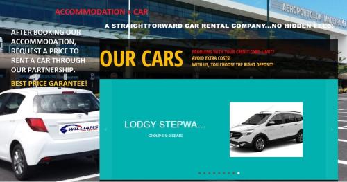 a flyer for a car rental company at Villa Formosa in Funchal