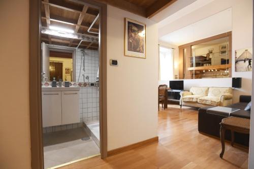 Χώρος καθιστικού στο Lo Chalet