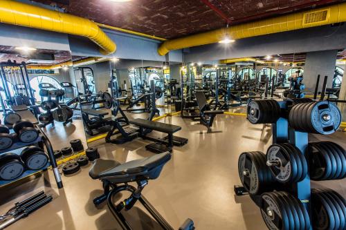Gimnasio o instalaciones de fitness de The Wyspy Hotel