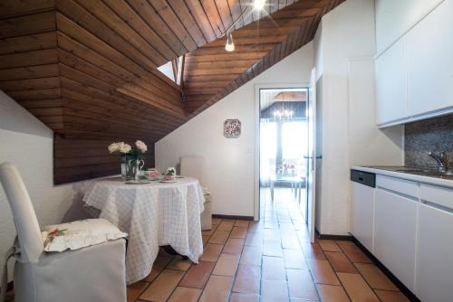 Η κουζίνα ή μικρή κουζίνα στο Charming and cosy apartment near Lucerne