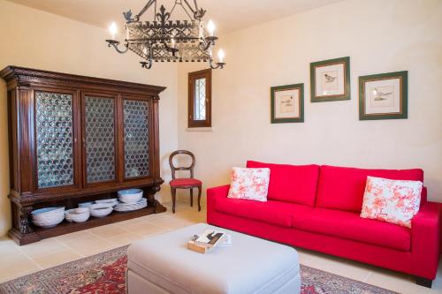 Ruang duduk di Masseria Saietti
