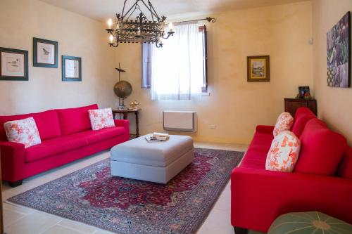 Ruang duduk di Masseria Saietti