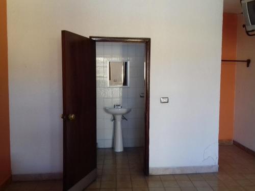 Ett badrum på Promotora Hotelera Tocuila