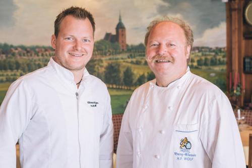 
Staff members at Hotel Restaurant Burg-Klause

