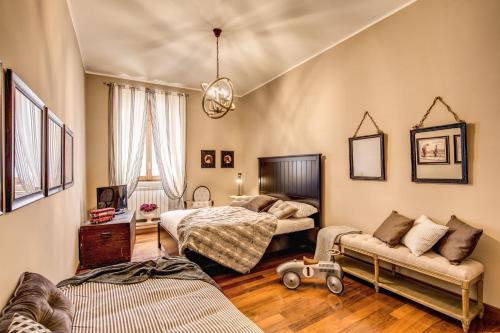 Postelja oz. postelje v sobi nastanitve Spanish Steps Miracle Suite
