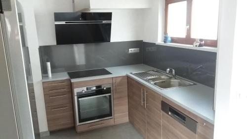 Dapur atau dapur kecil di gîte rural "la bergerie"