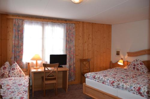 Postel nebo postele na pokoji v ubytování Hotel Heimat