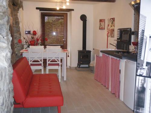 Dapur atau dapur kecil di Casa La Rosa
