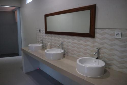 Koupelna v ubytování Home-Bience Hostel