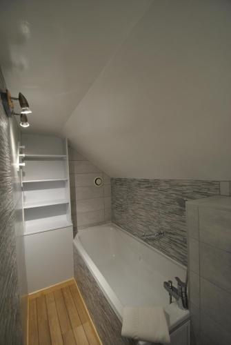 Koupelna v ubytování Auberge du Hérisson